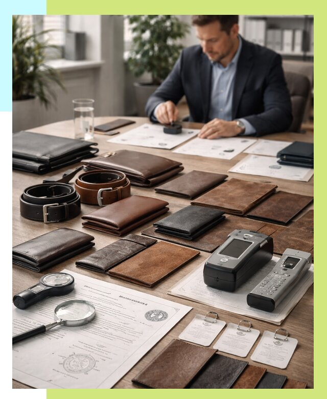 Сертификация кожаных изделий в Дзержинском от 12281 р. | Алешин-Дзж