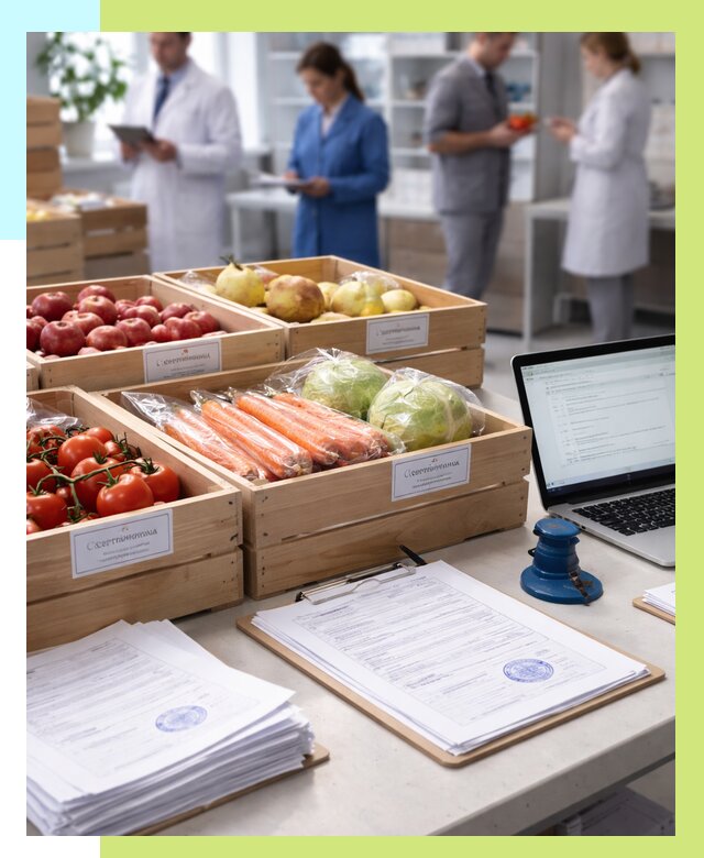 Сертификация овощей и фруктов в Дзержинском от 8699 р. | Алешин-Дзж
