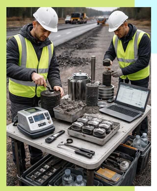 Сертификация асфальта: испытания и подтверждение в Дзержинском