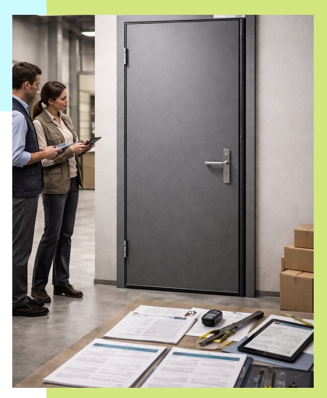 Сертификация противопожарных дверей в Дзержинском от 9211 р. | Алешин-Дзж