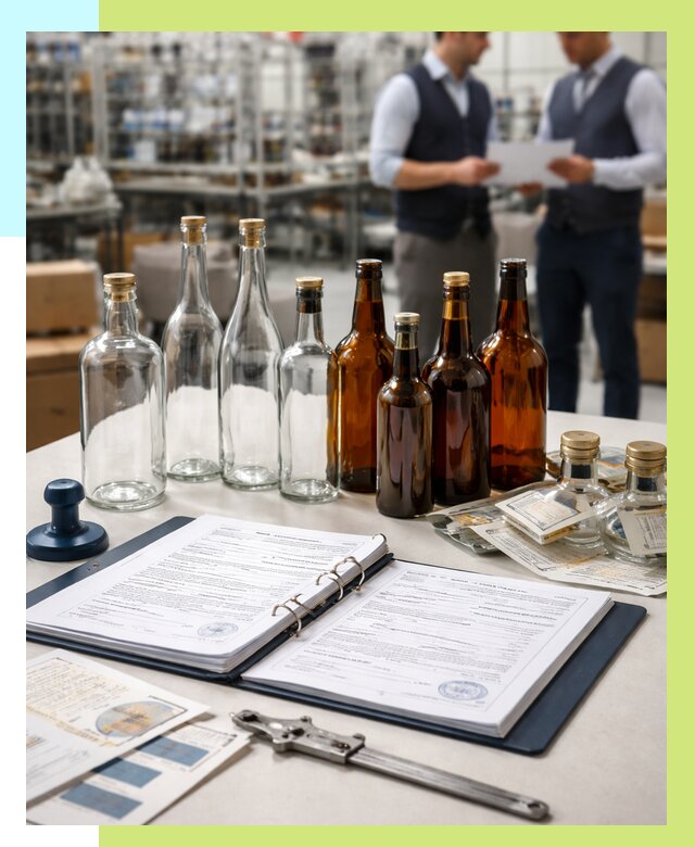 Сертификация стеклянных бутылок в Дзержинском от 25585 р. | Алешин-Дзж