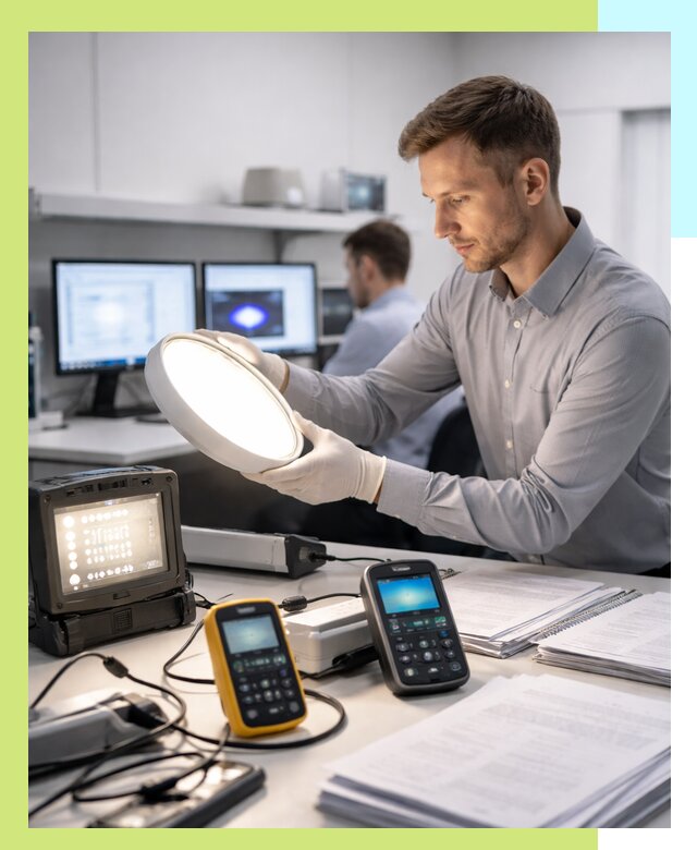 Сертификация светильников в Дзержинском: испытания и оформление