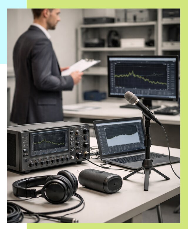 Сертификация аудиотехники в Дзержинском от 15351 р., Алешин-Дзж