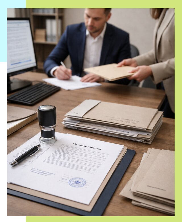 Отказное письмо для таможни в Дзержинском от 3070 р, Алешин-Дзж