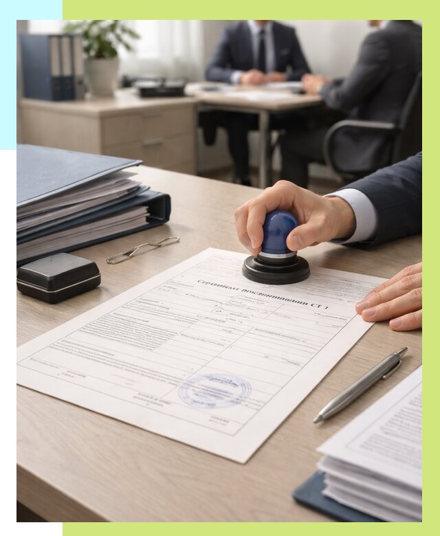 Сертификат происхождения СТ 1 в Дзержинском от 4605 р. | Алешин-Дзж