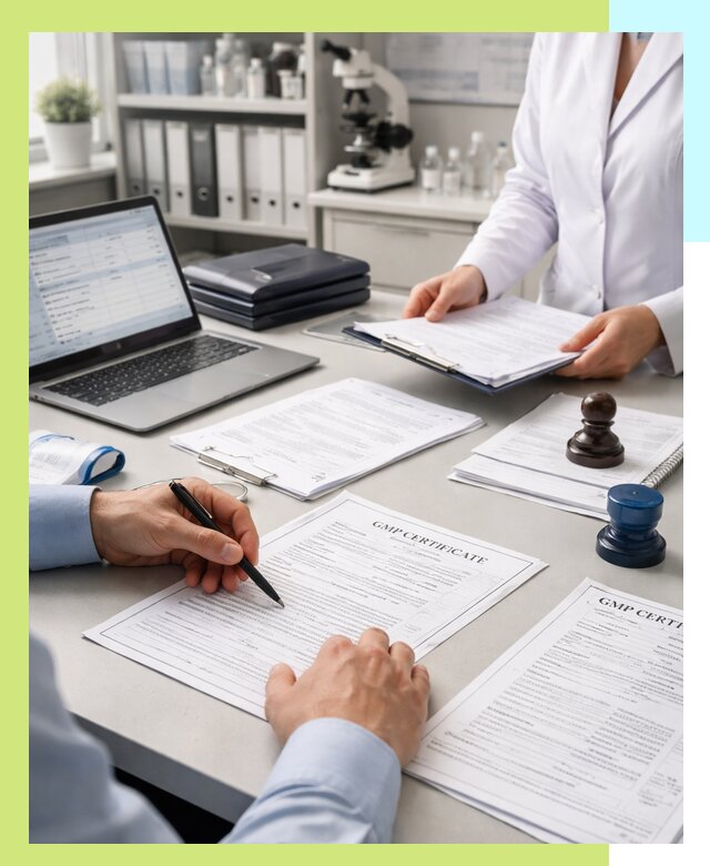 Оформление сертификата GMP в Дзержинском для фармпроизводства