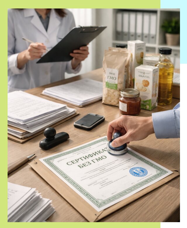 Получение сертификата Без ГМО для продукции в Дзержинском
