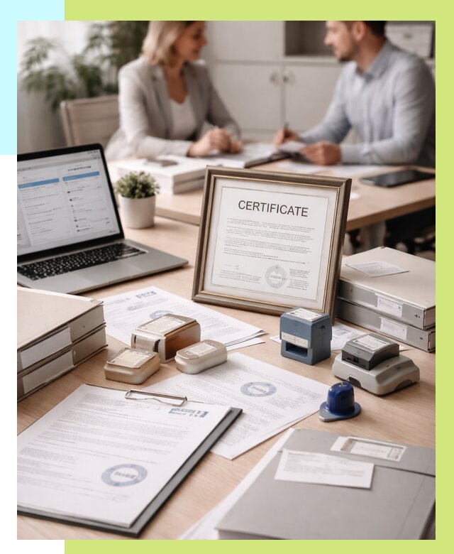 Сертификация компании в Дзержинском от 46053 р. | Алешин-Дзж — заказ